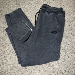 PINK Victoria’s Secret Grey Sweatpants W Ankle Zipper